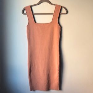 Zara Nude bodycon mini dress